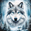 Diamond Painting-Eiswolf