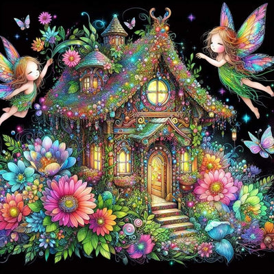 Diamond Painting-Elfenhäuschen - Jetzt bei diamondspainting kaufen