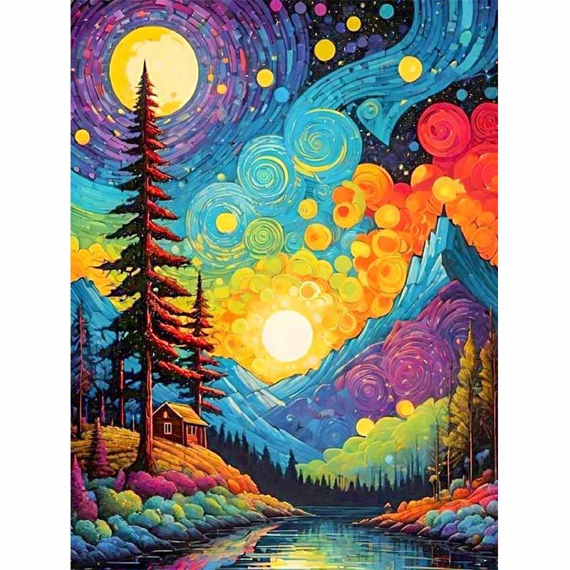 Diamond Painting-Farben des Himmels