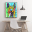 Diamond Painting-Farbenfroher Hund & Liebe