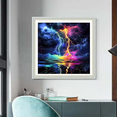 Diamond Painting-Farbgewitter