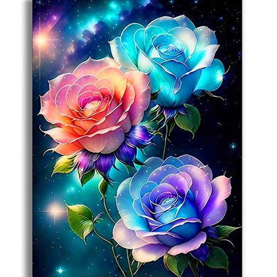 Diamond Painting-Farbträume der Rosen