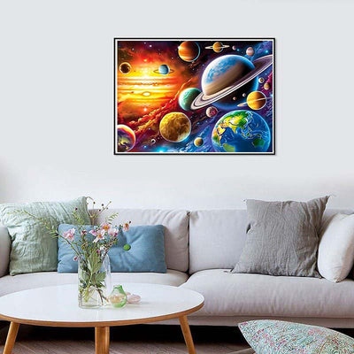 Diamond Painting-Faszinierendes Weltall
