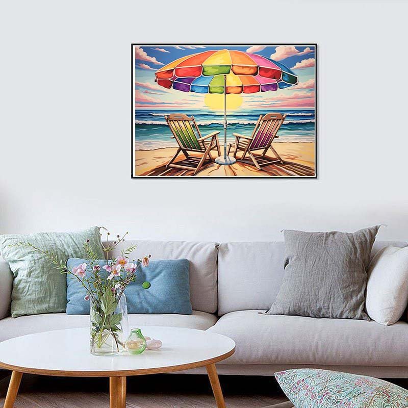 Diamond Painting-Ferien am Meer