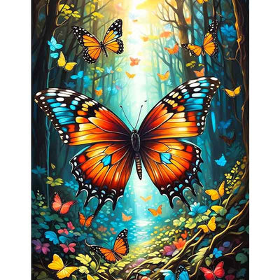 Diamond Painting-Flug der Schmetterlinge