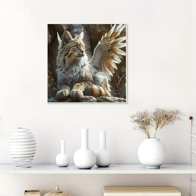 Diamond Painting-Flügelnde Tabby-Katze