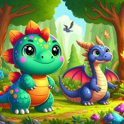 Diamond Painting-Freunde im Zauberwald - Jetzt bei diamondspainting kaufen