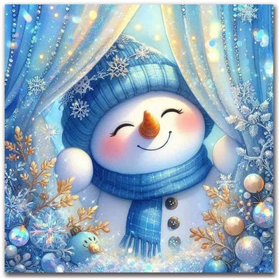 Diamond Painting-Frohes Winterlächeln
