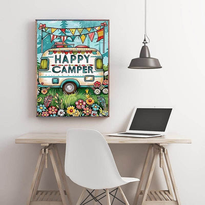 Diamond Painting-Fröhlicher Camper