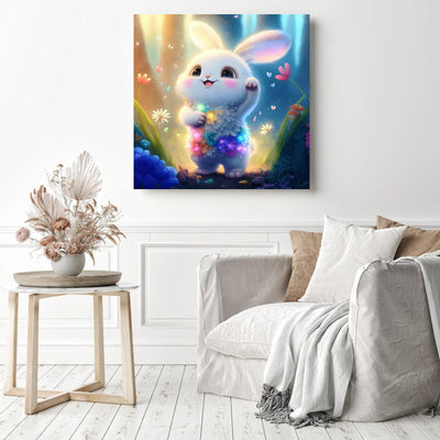 Diamond Painting-Fröhlicher Hase - Jetzt bei diamondspainting kaufen
