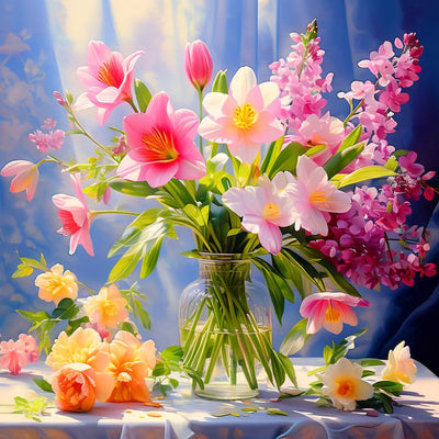 Diamond Painting-Frühlingszauber im Glas - Jetzt bei diamondspainting kaufen