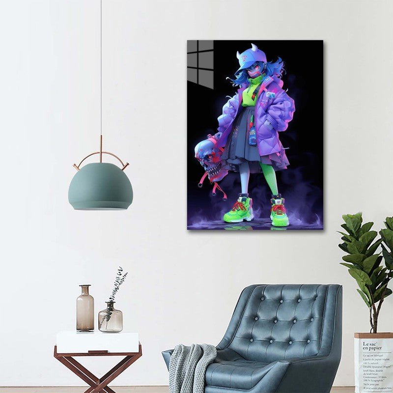 Diamond Painting-Futuristische Kriegerin