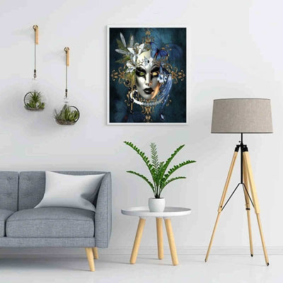 Diamond Painting-Geheimnisvolle Maske