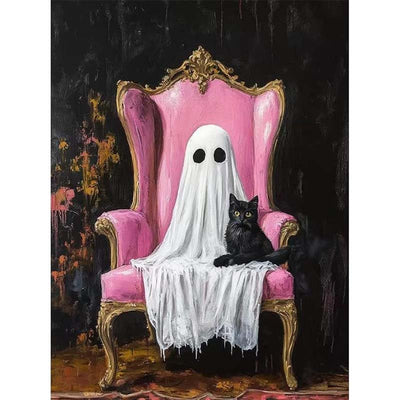 Diamond Painting-Geist auf dem Sessel