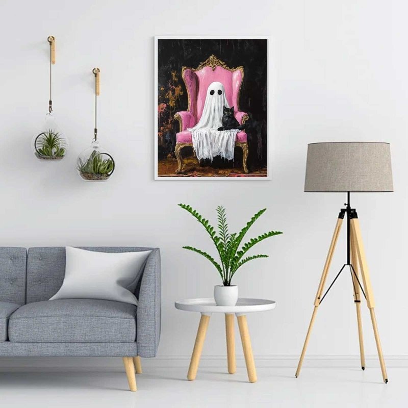 Diamond Painting-Geist auf dem Sessel