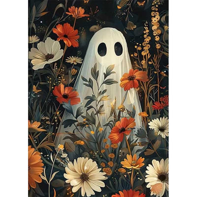 Diamond Painting-Geist im Blumenfeld