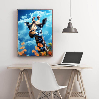 Diamond Painting-Giraffe im Sonnenlicht