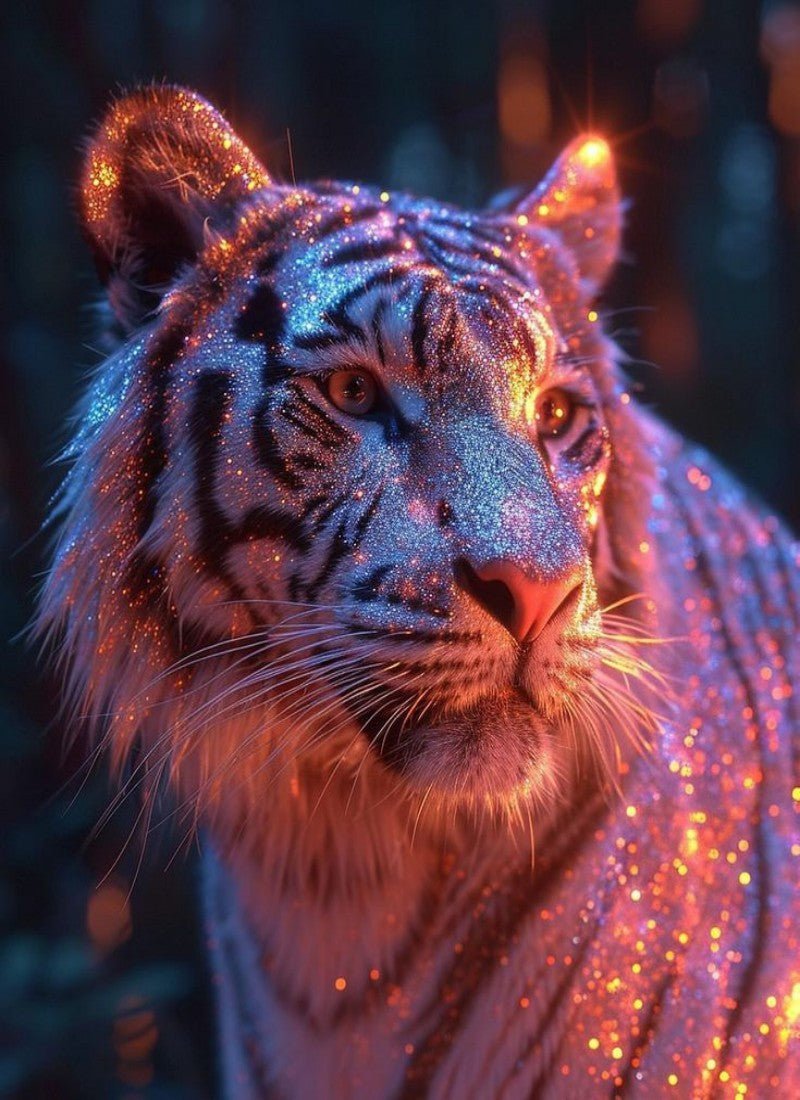 Diamond Painting - Glänzende Tiger - diamondspainting