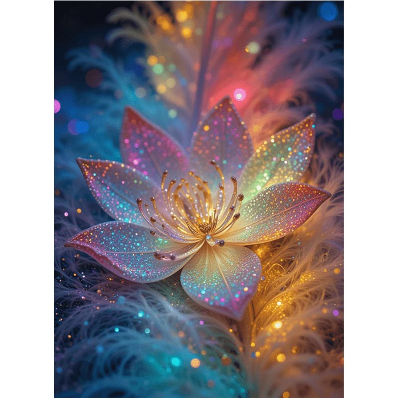 Diamond Painting-Glitzerblüte der Träume