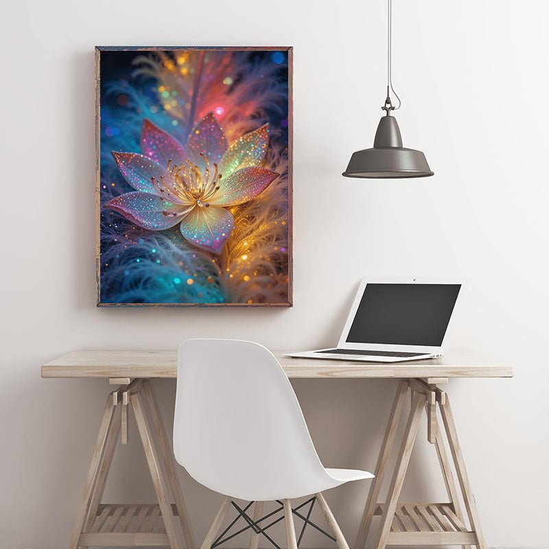 Diamond Painting-Glitzerblüte der Träume