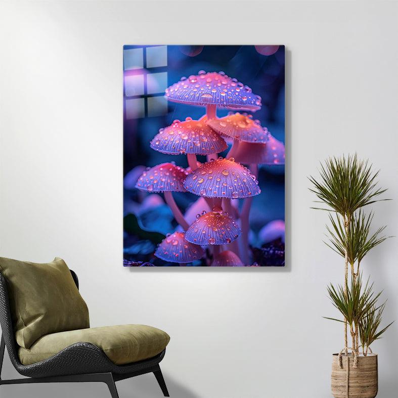 Diamond Painting-Glitzernde Pilze mit Tauperlen