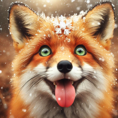 Diamond Painting-glücklicher Fuchs - Jetzt bei diamondspainting kaufen
