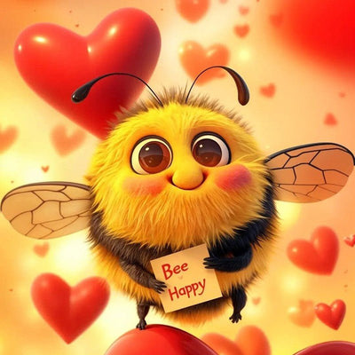 Diamond Painting-Glücksbiene