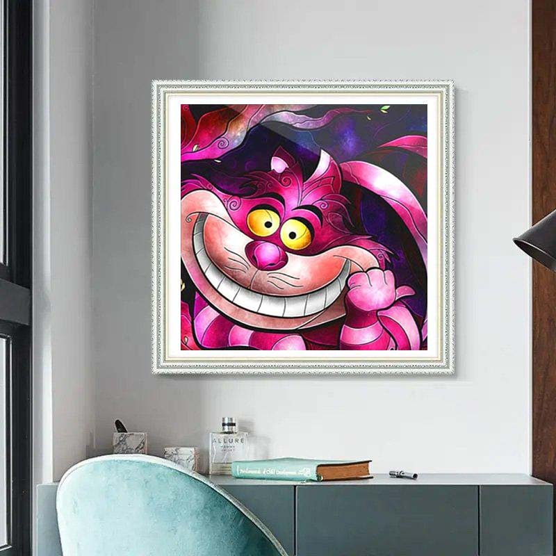 Diamond Painting-Grinsekatze