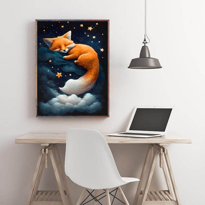 Diamond Painting-Gute Nacht, kleiner Fuchs