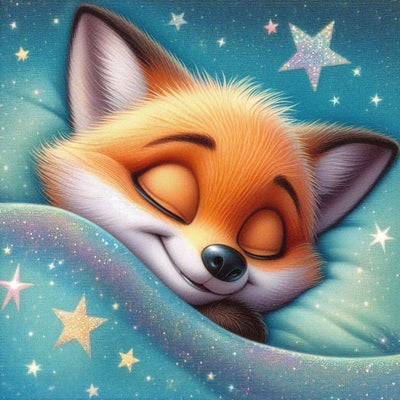 Diamond Painting-Gute Nacht kleiner Fuchs