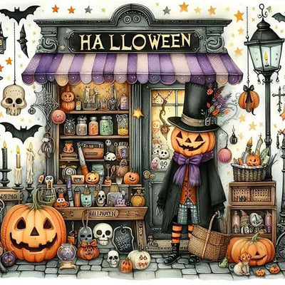 Diamond Painting-Halloween Laden