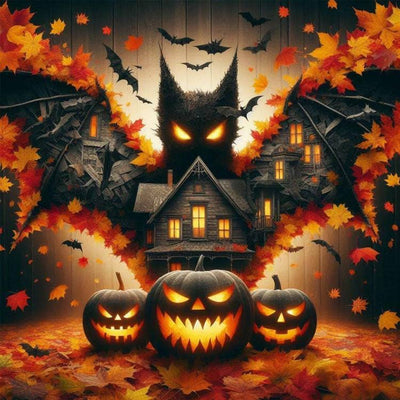 Diamond Painting-Halloween-Nacht