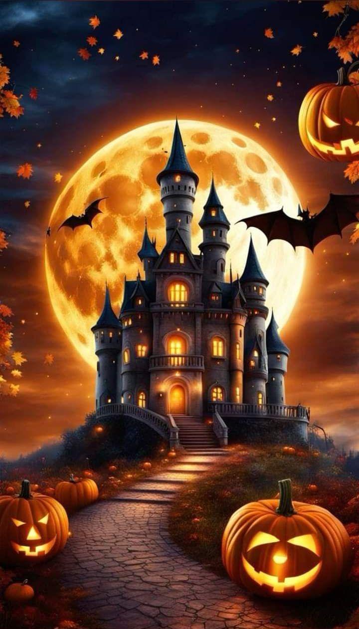 Diamond Painting - Halloween - Schloss - diamondspainting