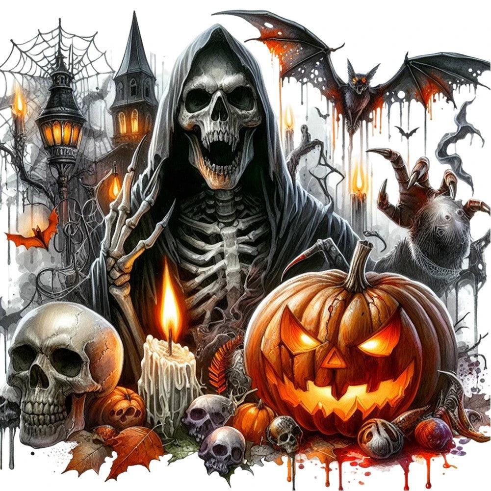 Diamond Painting - Halloween - Skelett - diamondspainting