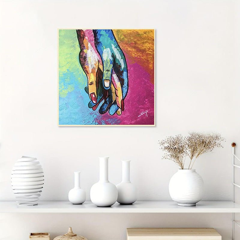 Diamond Painting-Händchen halten