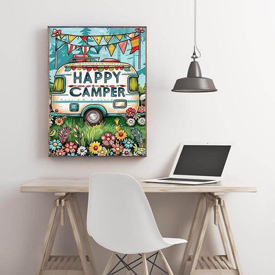 Diamond Painting-Happy Camper
