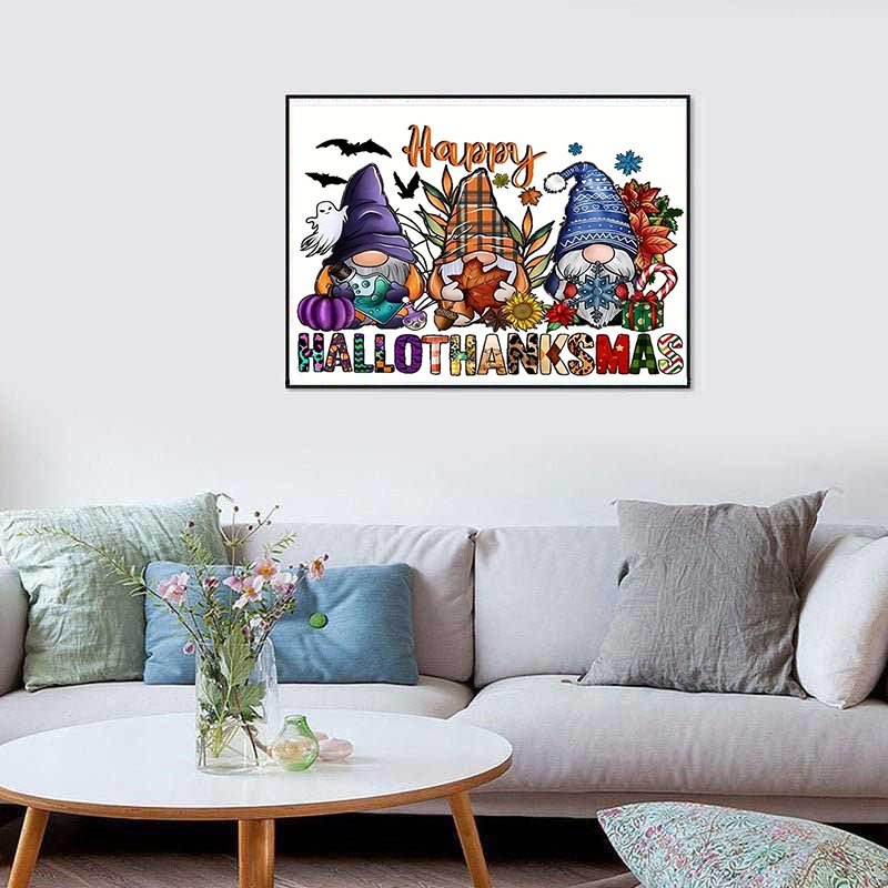 Diamond Painting-Happy Hallothanksmas