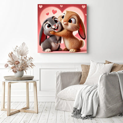 Diamond Painting-Hasenpärchen - Jetzt bei diamondspainting kaufen