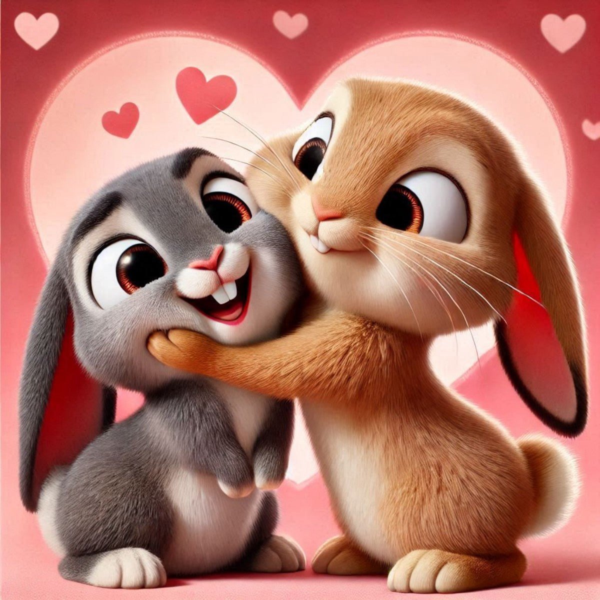 Diamond Painting-Hasenpärchen - Jetzt bei diamondspainting kaufen