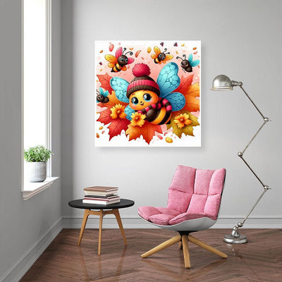 Diamond Painting-Herbstbiene Frida