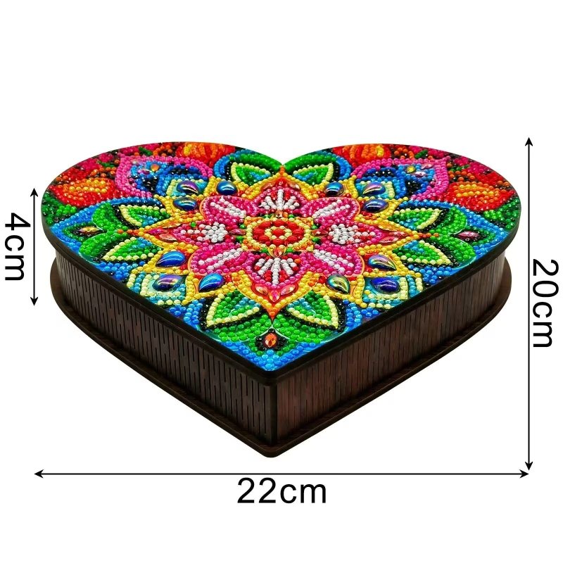 Diamond Painting-Herz Aufbewahrungsbox