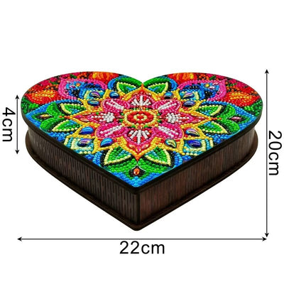 Diamond Painting-Herz Aufbewahrungsbox