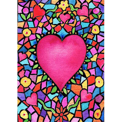 Diamond Painting-Herz aus Mosaik