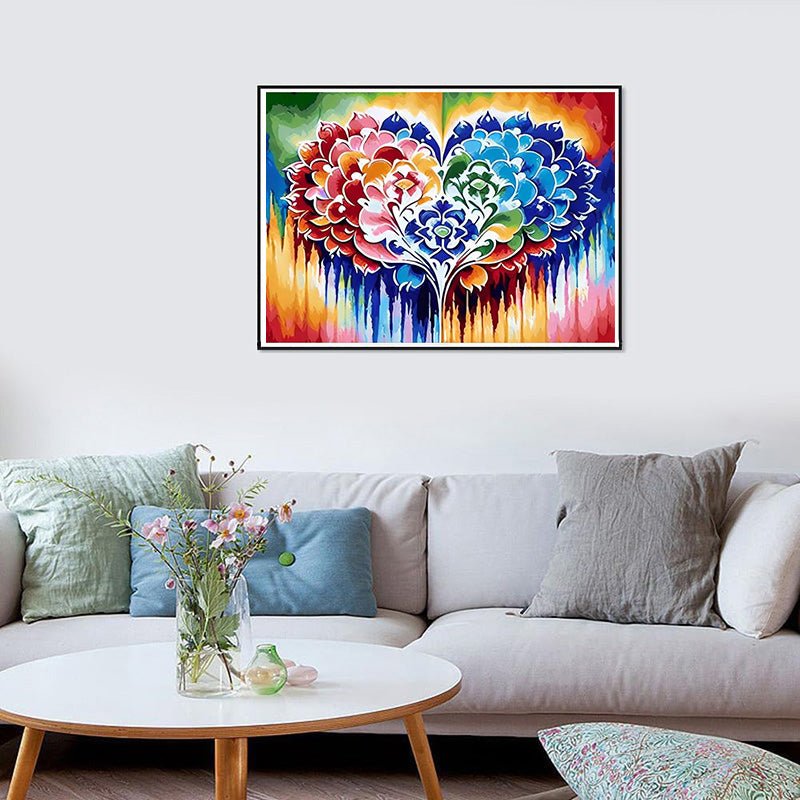 Diamond Painting-Herz der Farben – 200 Farben