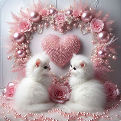 Diamond Painting-Herz-Katze - Jetzt bei diamondspainting kaufen