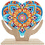 Diamond Painting-Herz mit Mandala Blume Aufsteller - Jetzt bei diamondspainting kaufen