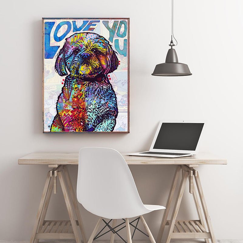 Diamond Painting-Ich liebe dich, Hündchen!