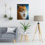 Diamond Painting-Jagdende orange Katze