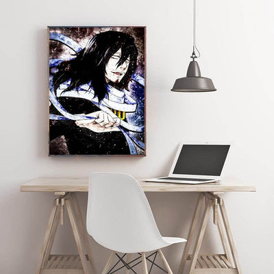 Diamond Painting-Kämpfer mit langen Haaren