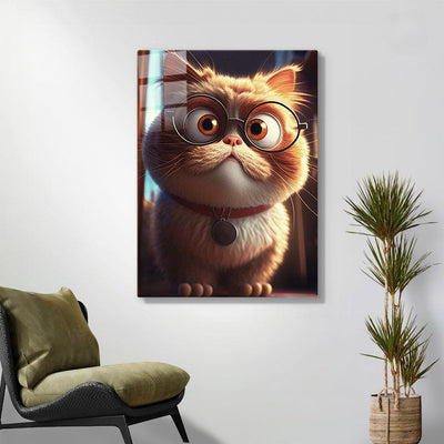 Diamond Painting- Katze mit Brille